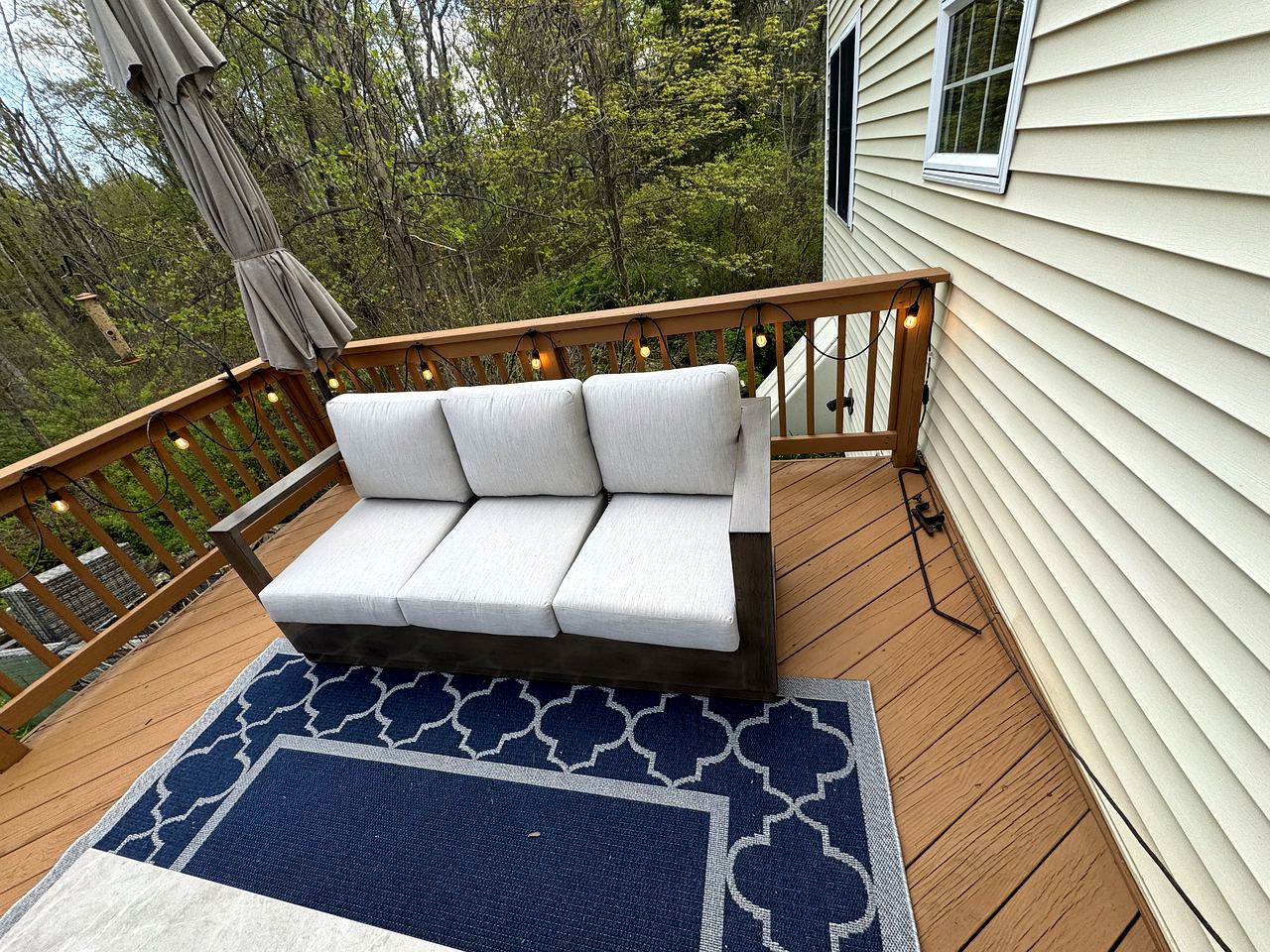 Outdoor sectional deck